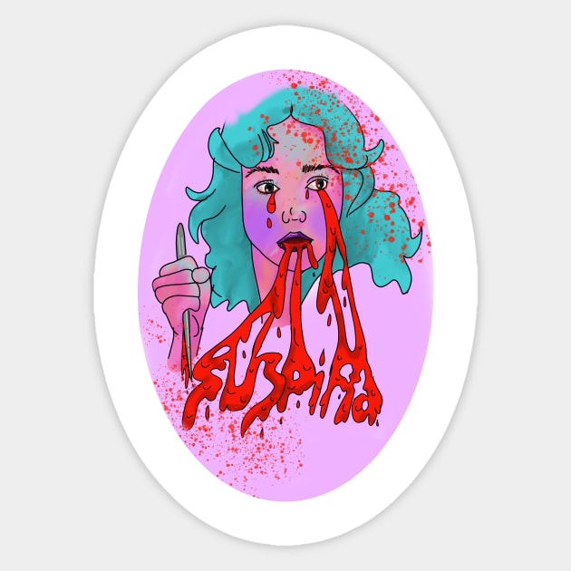 Suspiria Sticker by SchlockHorror